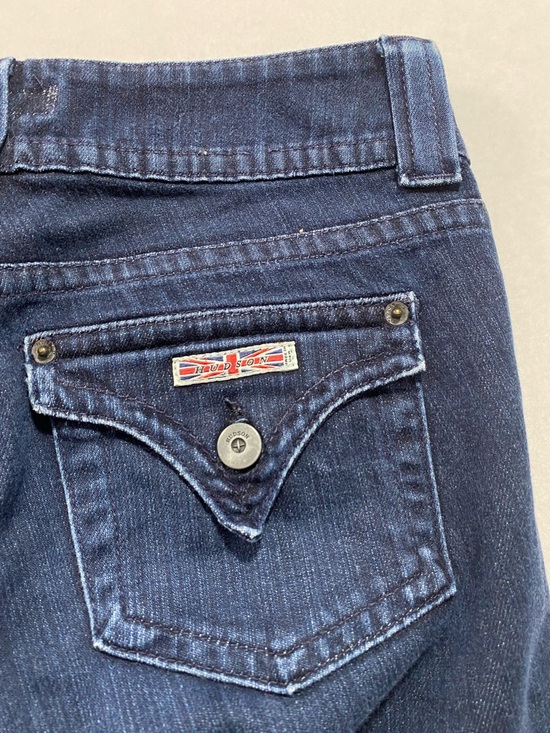 Hudson Bootcut Jeans Mid Rise Dark Wash Stretch Denim Women’s 26 Made in USA - Picture 7 of 10